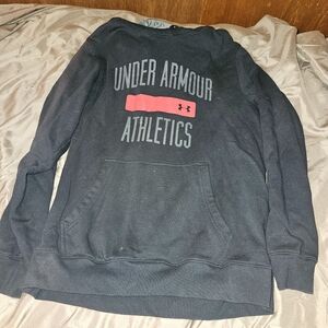 Men's under armour athletics cold gear, black hoodie, size m